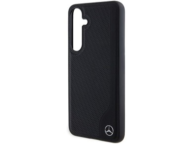 Mercedes Leather Debossed Line MagSafe case for Samsung Galaxy S24 - black Mercedes Leather Debossed Line MagSafe case for Samsung Galaxy S24 - black
