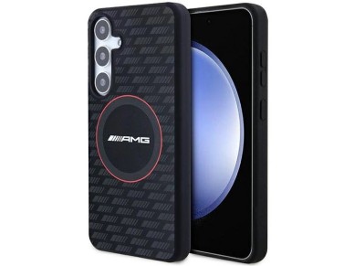 AMG Silicone Carbon Pattern MagSafe case for Samsung Galaxy S24+ - black AMG Silicone Carbon Pattern MagSafe case for Samsung Galaxy S24+ - black
