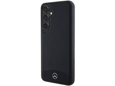 Mercedes Leather Textured & Plain MagSafe case for Samsung Galaxy S24+ - black Mercedes Leather Textured & Plain MagSafe case for Samsung Galaxy S24+ - black