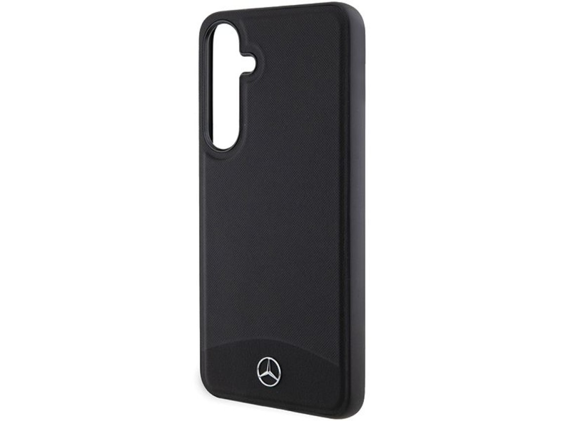 Mercedes Leather Textured & Plain MagSafe case for Samsung Galaxy S24 - black