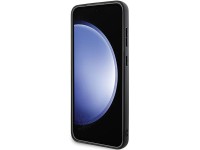 Capa Mercedes em couro com costuras curvas para Samsung Galaxy S24+ - preta