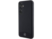 Mercedes Leather Textured & Plain MagSafe case for Samsung Galaxy S24 - black