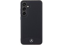 Mercedes Leather Textured & Plain MagSafe case for Samsung Galaxy S24 - black