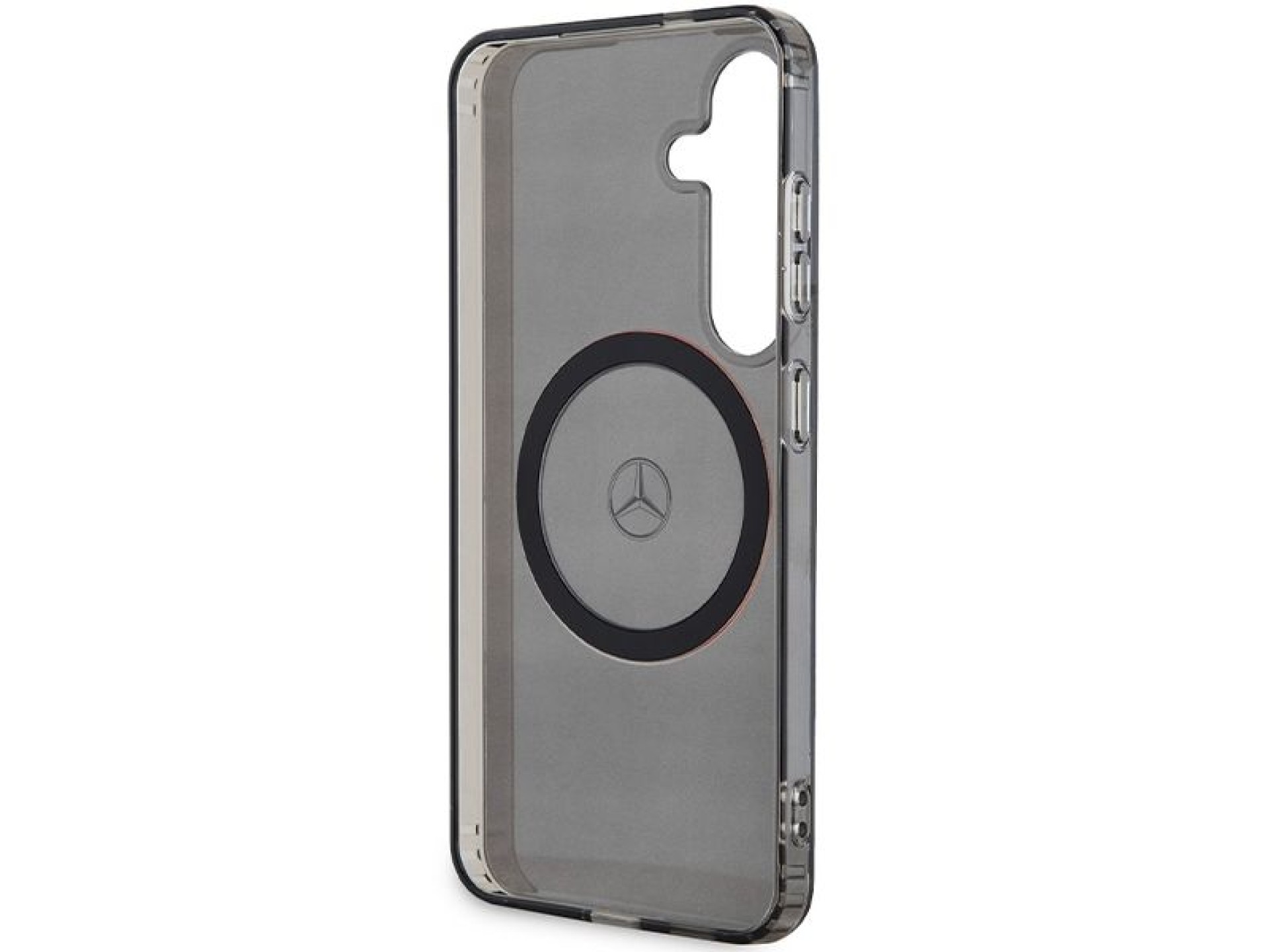 Capa Mercedes Double Layer W Red MagSafe para Samsung Galaxy S24 - preta