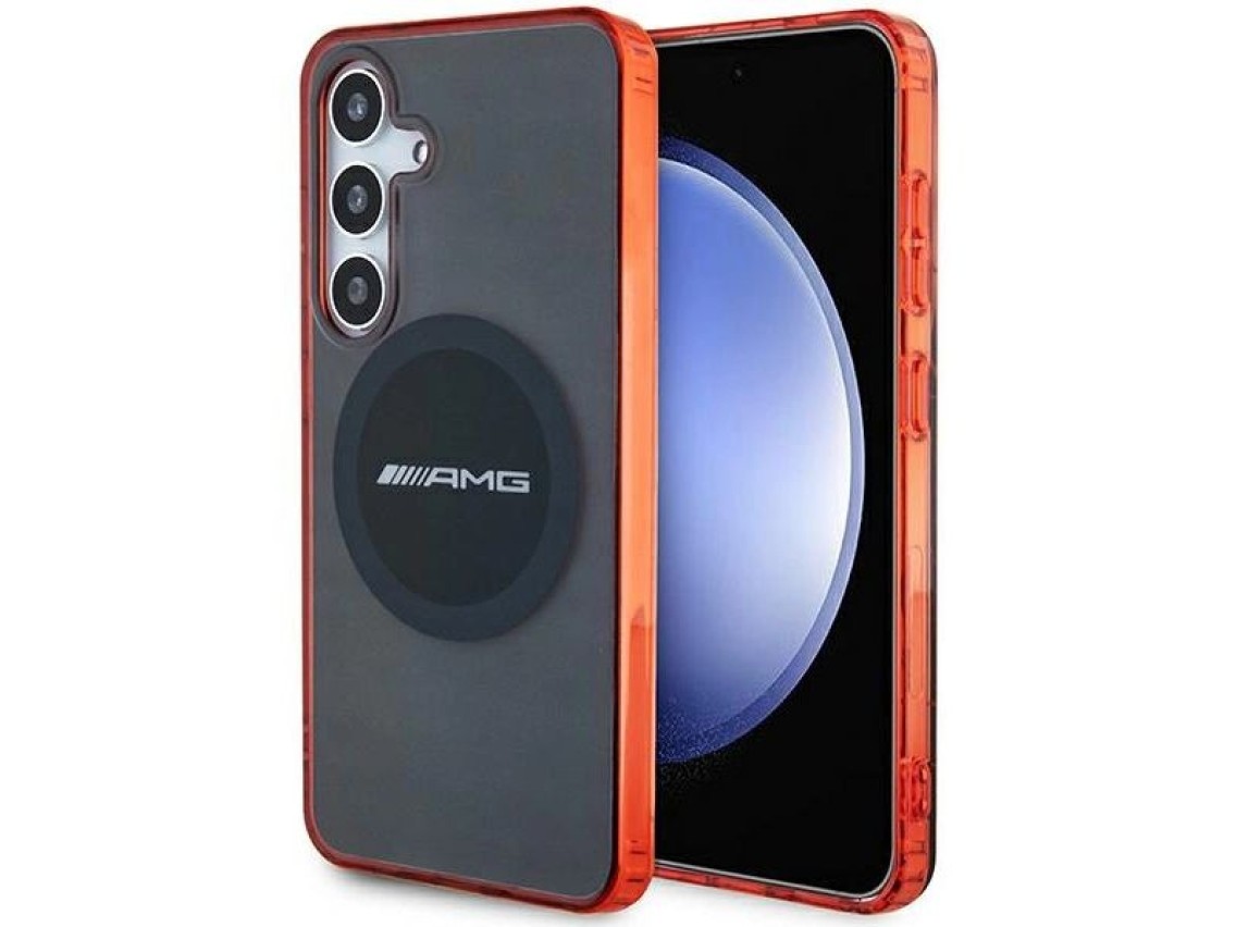 AMG Transparent Bicolor MagSafe case for Samsung Galaxy S24 - black