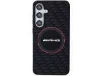 Capa MagSafe AMG em silicone com padrão de fibra de carbono para Samsung Galaxy S24+ - preta Capa MagSafe AMG em silicone com padrão de fibra de carbono para Samsung Galaxy S24+ - preta