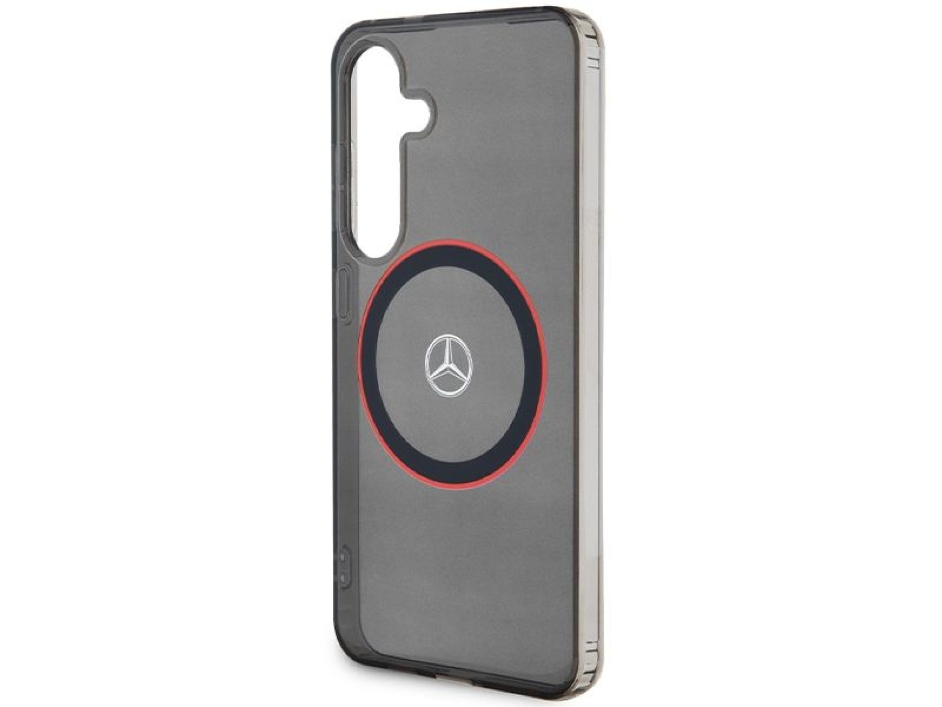 Capa Mercedes Double Layer W Red MagSafe para Samsung Galaxy S24 - preta