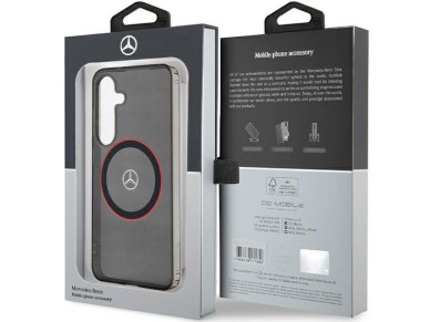 Funda Mercedes Double Layer W roja MagSafe para Samsung Galaxy S24 - negra Funda Mercedes Double Layer W roja MagSafe para Samsung Galaxy S24 - negra