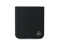 Mercedes Leather Wood Imitation MagSafe Case for Samsung Galaxy Z Flip 6 - Black Mercedes Leather Wood Imitation MagSafe Case for Samsung Galaxy Z Flip 6 - Black