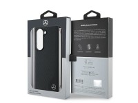 Capa MagSafe Mercedes em imitação de couro e madeira para Samsung Galaxy Z Fold 6 - Preta Capa MagSafe Mercedes em imitação de couro e madeira para Samsung Galaxy Z Fold 6 - Preta