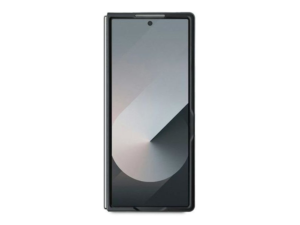 Capa MagSafe Mercedes em imitação de couro e madeira para Samsung Galaxy Z Fold 6 - Preta