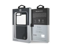 Mercedes Leather Wood Imitation MagSafe Case for Samsung Galaxy Z Flip 6 - Black Mercedes Leather Wood Imitation MagSafe Case for Samsung Galaxy Z Flip 6 - Black