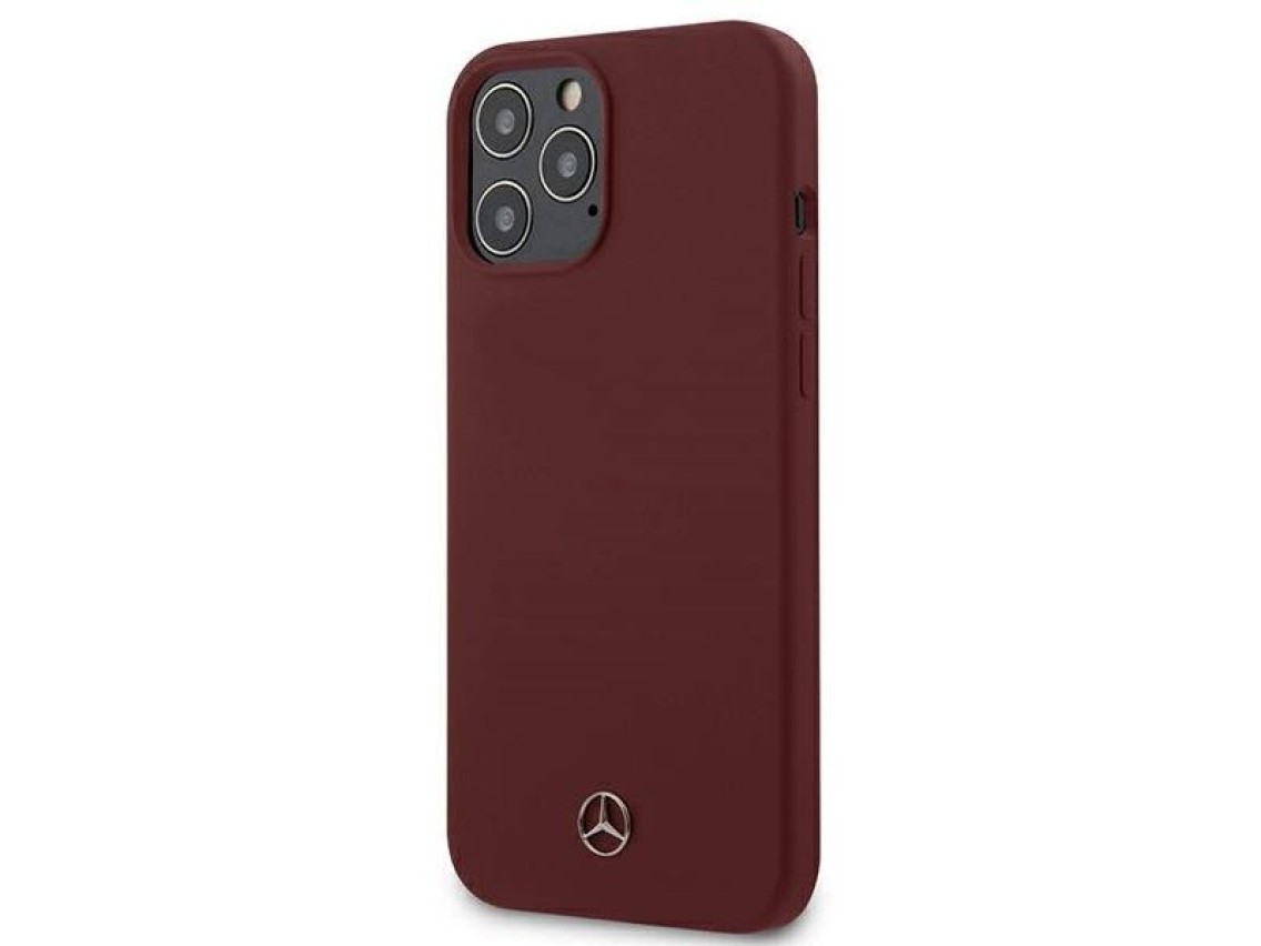 Capa de silicone Mercedes Line para iPhone 12 Pro Max - Vermelha