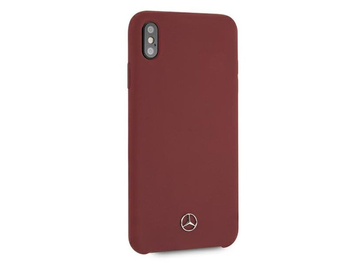 Funda de silicona Mercedes Line para iPhone Xs Max - Roja