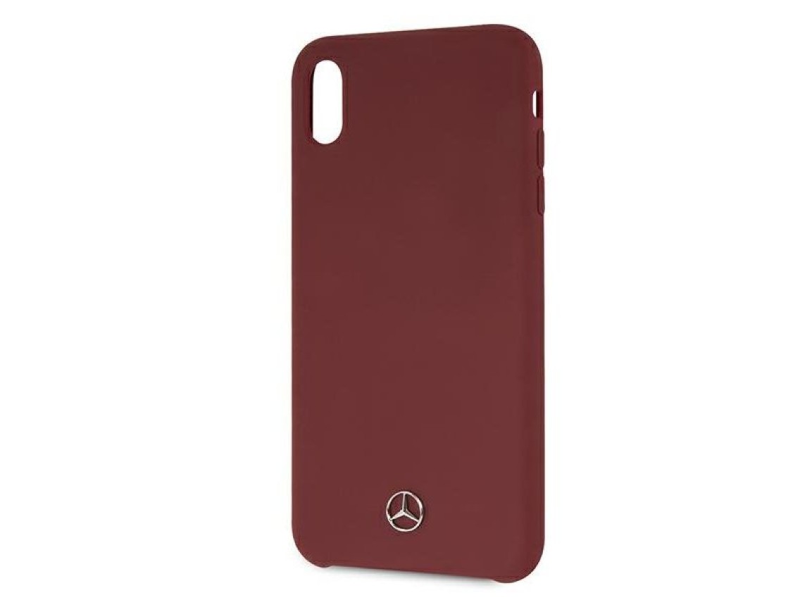 Funda de silicona Mercedes Line para iPhone Xs Max - Roja