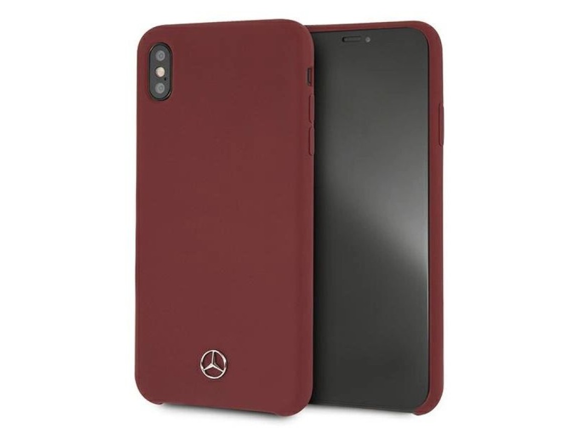 Funda de silicona Mercedes Line para iPhone Xs Max - Roja