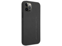 Funda de cuero AMG con estampado en caliente para iPhone 12 Pro Max - Negra Funda de cuero AMG con estampado en caliente para iPhone 12 Pro Max - Negra