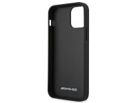 Funda de cuero AMG con estampado en caliente para iPhone 12 Pro Max - Negra Funda de cuero AMG con estampado en caliente para iPhone 12 Pro Max - Negra