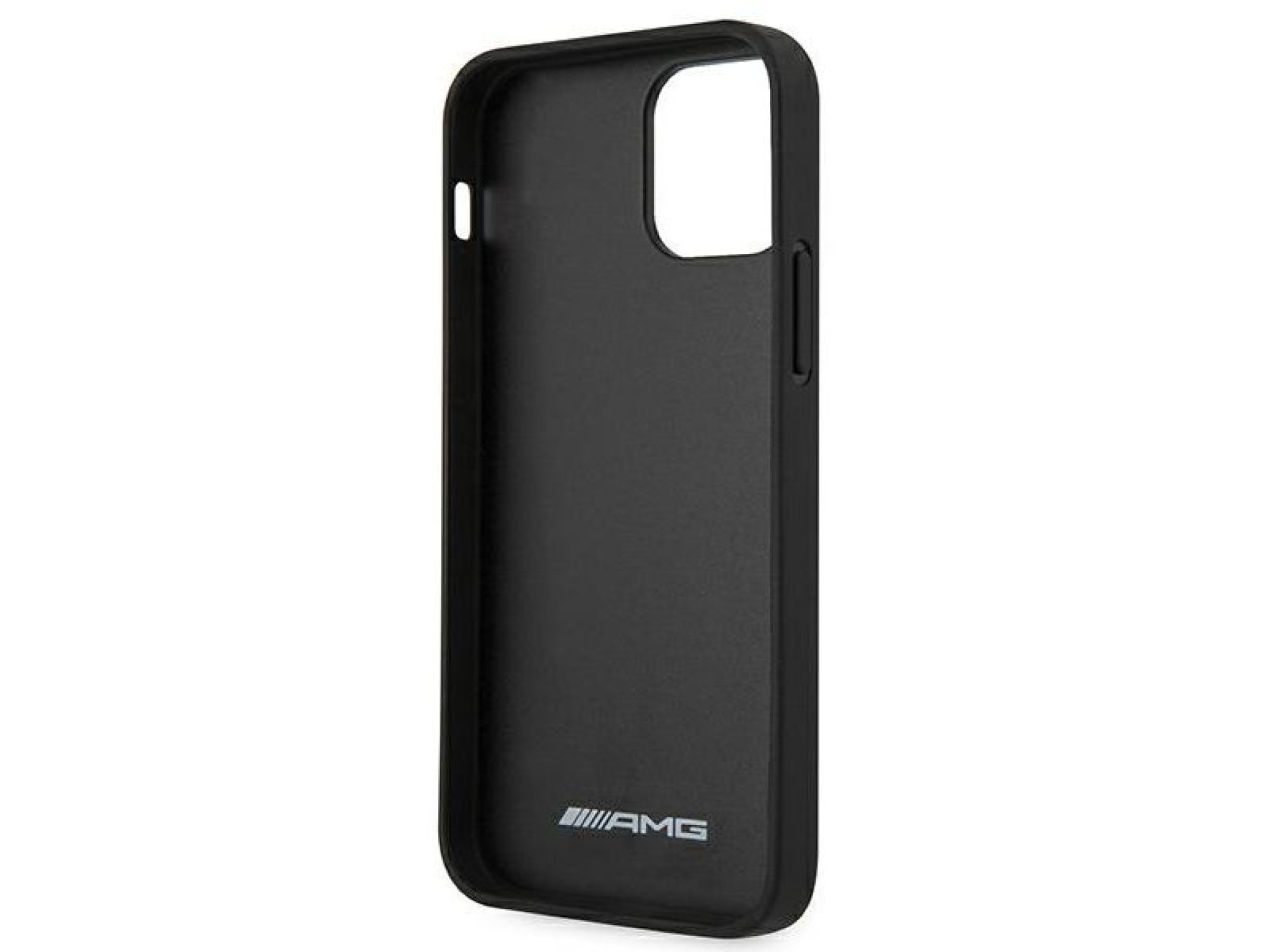 AMG Leather Hot Stamped Case for iPhone 12 Pro Max - Black