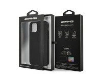 Funda de cuero AMG con estampado en caliente para iPhone 12 Pro Max - Negra Funda de cuero AMG con estampado en caliente para iPhone 12 Pro Max - Negra