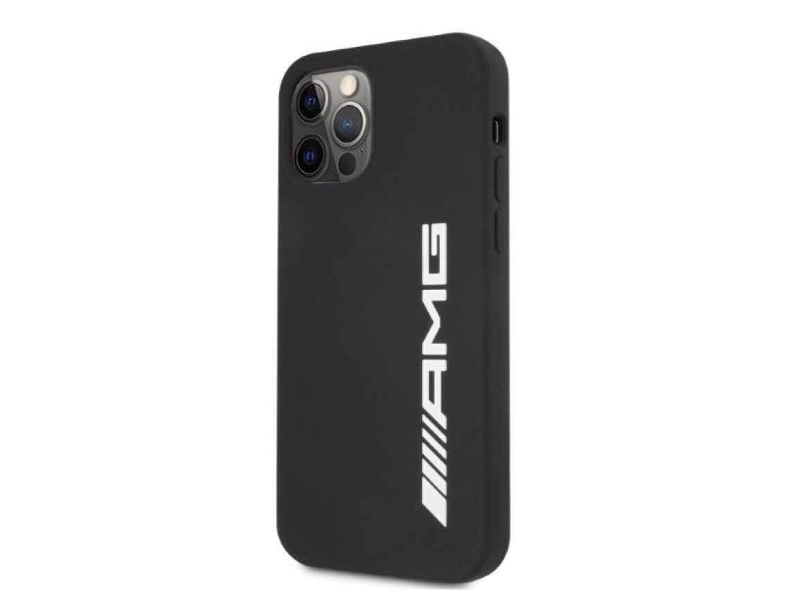 AMG Silicone Big Logo case for iPhone 12 Pro Max - black