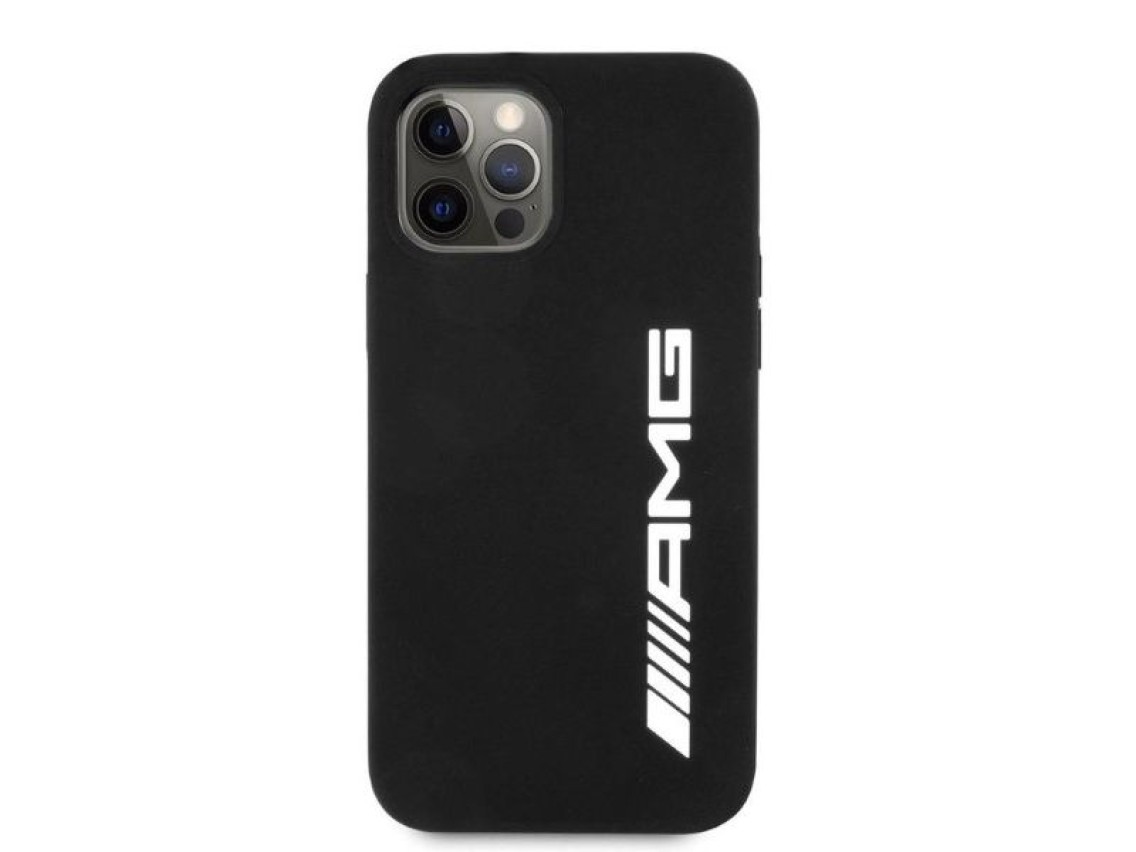 AMG Silicone Big Logo case for iPhone 12 Pro Max - black