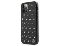 Capa Mercedes com estampa de estrelas prateadas para iPhone 12 Pro Max - Preta Capa Mercedes com estampa de estrelas prateadas para iPhone 12 Pro Max - Preta
