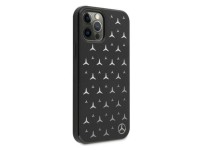 Capa Mercedes com estampa de estrelas prateadas para iPhone 12 Pro Max - Preta Capa Mercedes com estampa de estrelas prateadas para iPhone 12 Pro Max - Preta