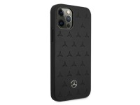 Funda de piel Mercedes con estampado de estrellas para iPhone 12 Pro Max - Negra Funda de piel Mercedes con estampado de estrellas para iPhone 12 Pro Max - Negra
