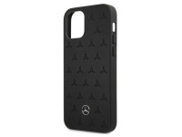 Funda de piel Mercedes con estampado de estrellas para iPhone 12 Pro Max - Negra Funda de piel Mercedes con estampado de estrellas para iPhone 12 Pro Max - Negra