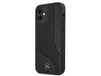 Mercedes Leather Perforated Area Case for iPhone 12 mini - Black Mercedes Leather Perforated Area Case for iPhone 12 mini - Black