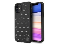 Mercedes Silver Stars Pattern Case for iPhone 11 / Xr - Black Mercedes Silver Stars Pattern Case for iPhone 11 / Xr - Black
