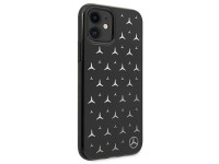 Mercedes Silver Stars Pattern Case for iPhone 11 / Xr - Black Mercedes Silver Stars Pattern Case for iPhone 11 / Xr - Black