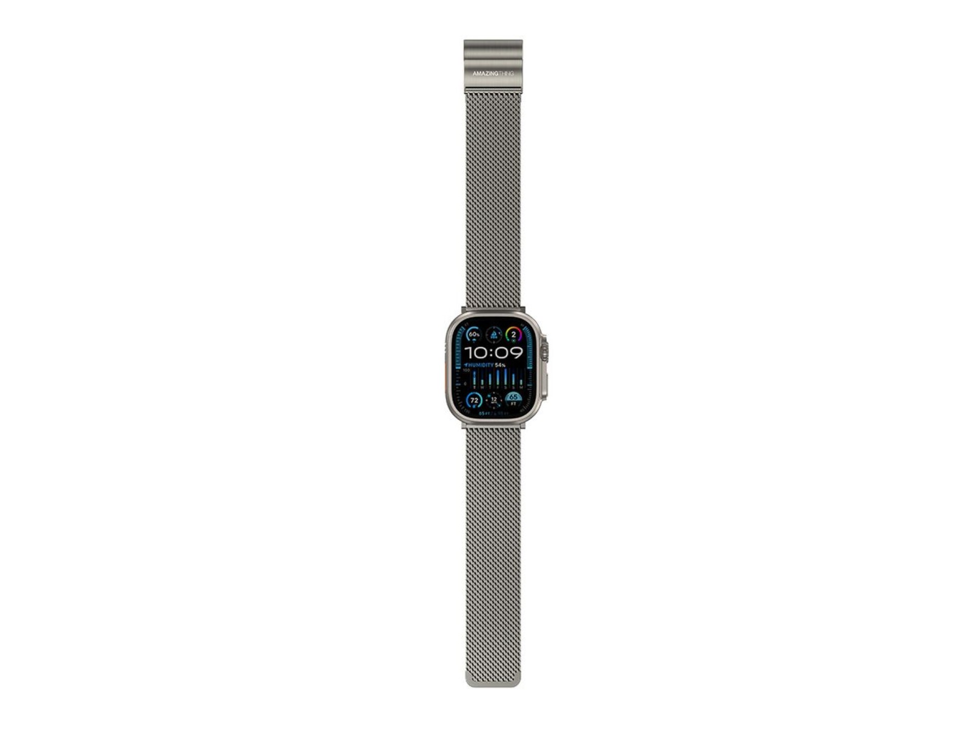 Correa metálica premium AmazingThing Titan para Apple Watch de 38/40/41/42/44/45/46/49 mm - Plateada