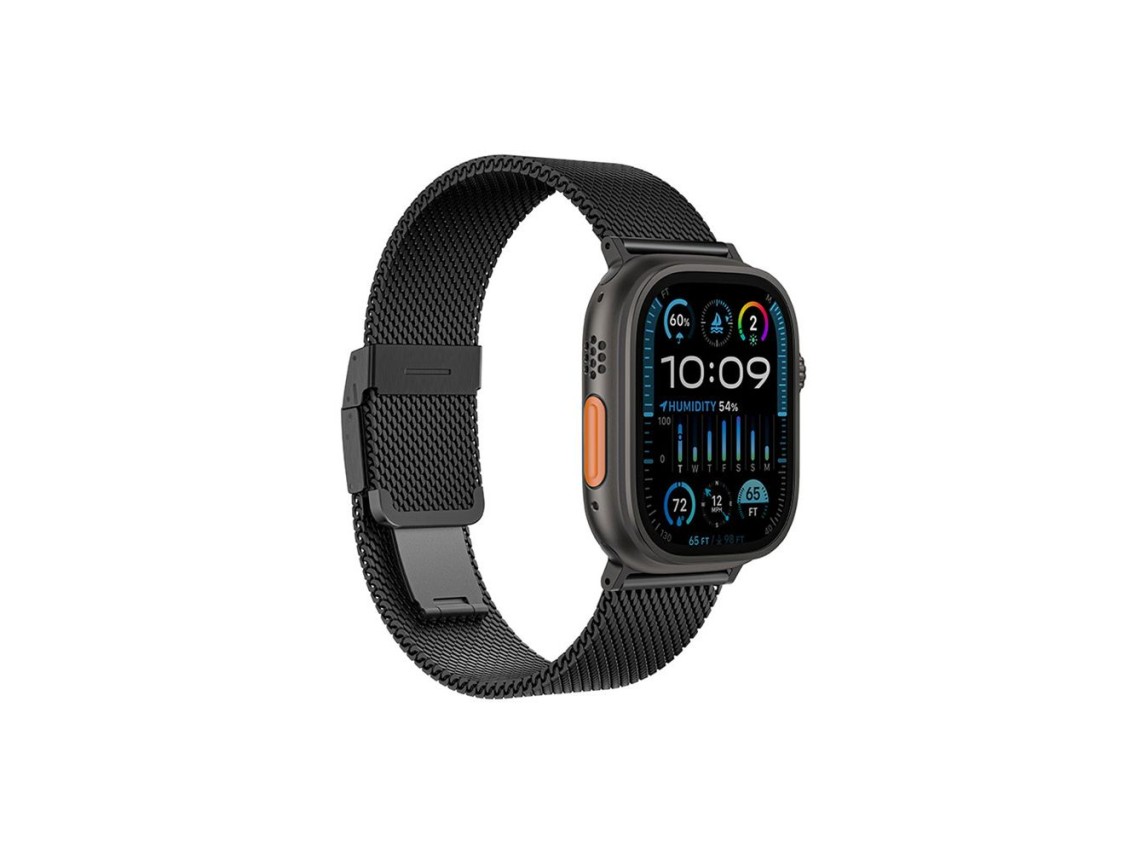 Pulseira AmazingThing Titan Premium de Metal para Apple Watch 38/40/41/42/44/45/46/49 mm - Preta