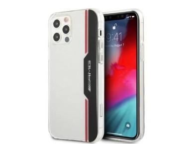 Capa AMG Electroplate Vertical para iPhone 12 / iPhone 12 Pro - transparente Capa AMG Electroplate Vertical para iPhone 12 / iPhone 12 Pro - transparente