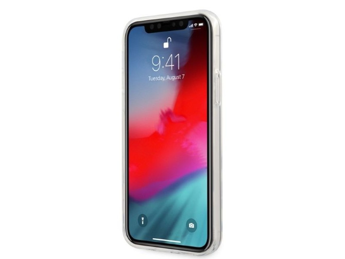 AMG Electroplate Vertical case for iPhone 12 / iPhone 12 Pro - transparent