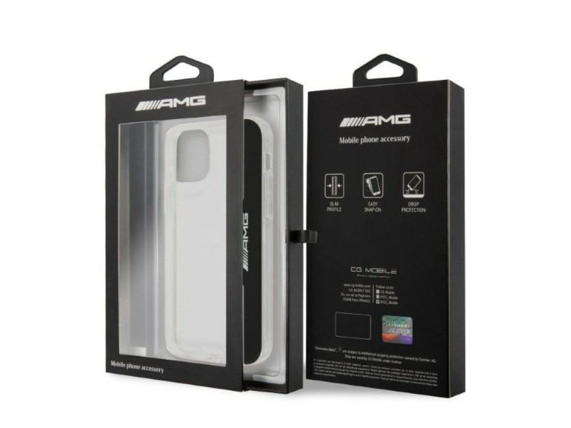 AMG Electroplate Vertical case for iPhone 12 / iPhone 12 Pro - transparent