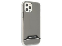 Capa AMG Electroplate Preta e Branca para iPhone 12 / 12 Pro - Transparente Capa AMG Electroplate Preta e Branca para iPhone 12 / 12 Pro - Transparente