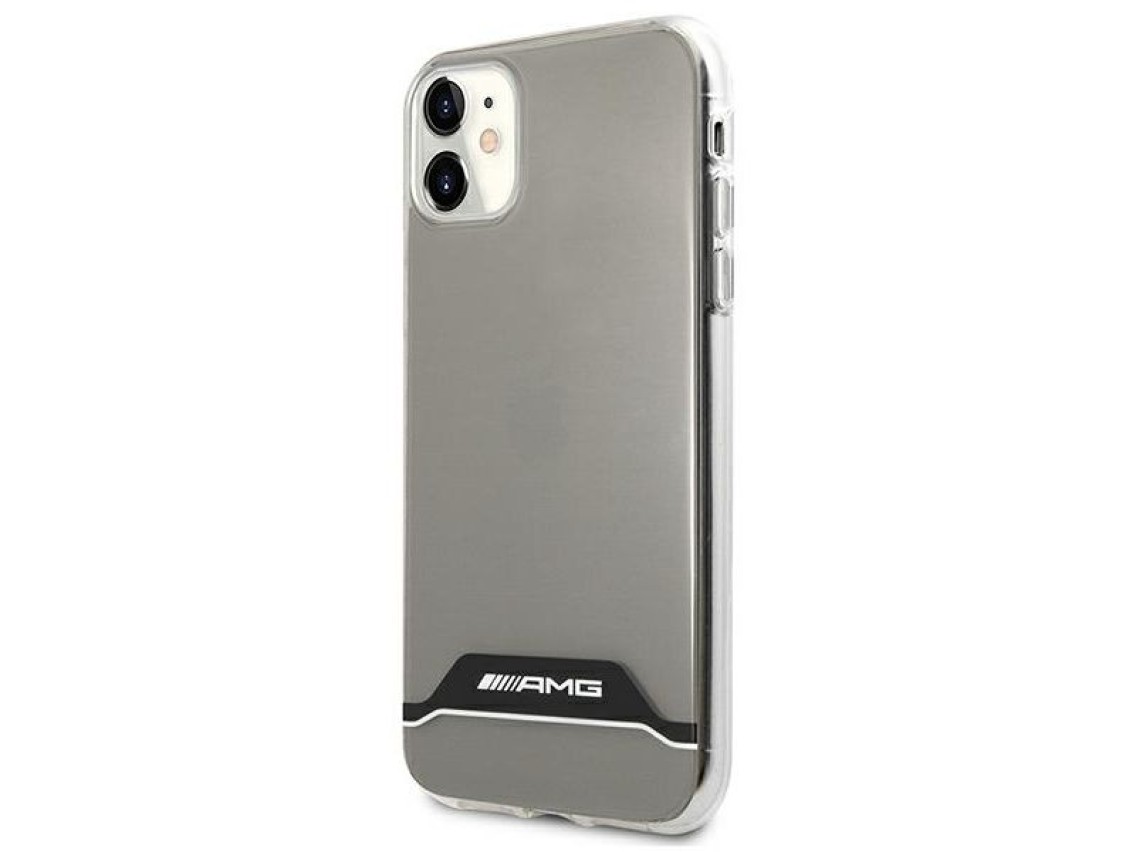 Funda AMG Electroplate en blanco y negro para iPhone 11 / XR de 6,1" - Transparente