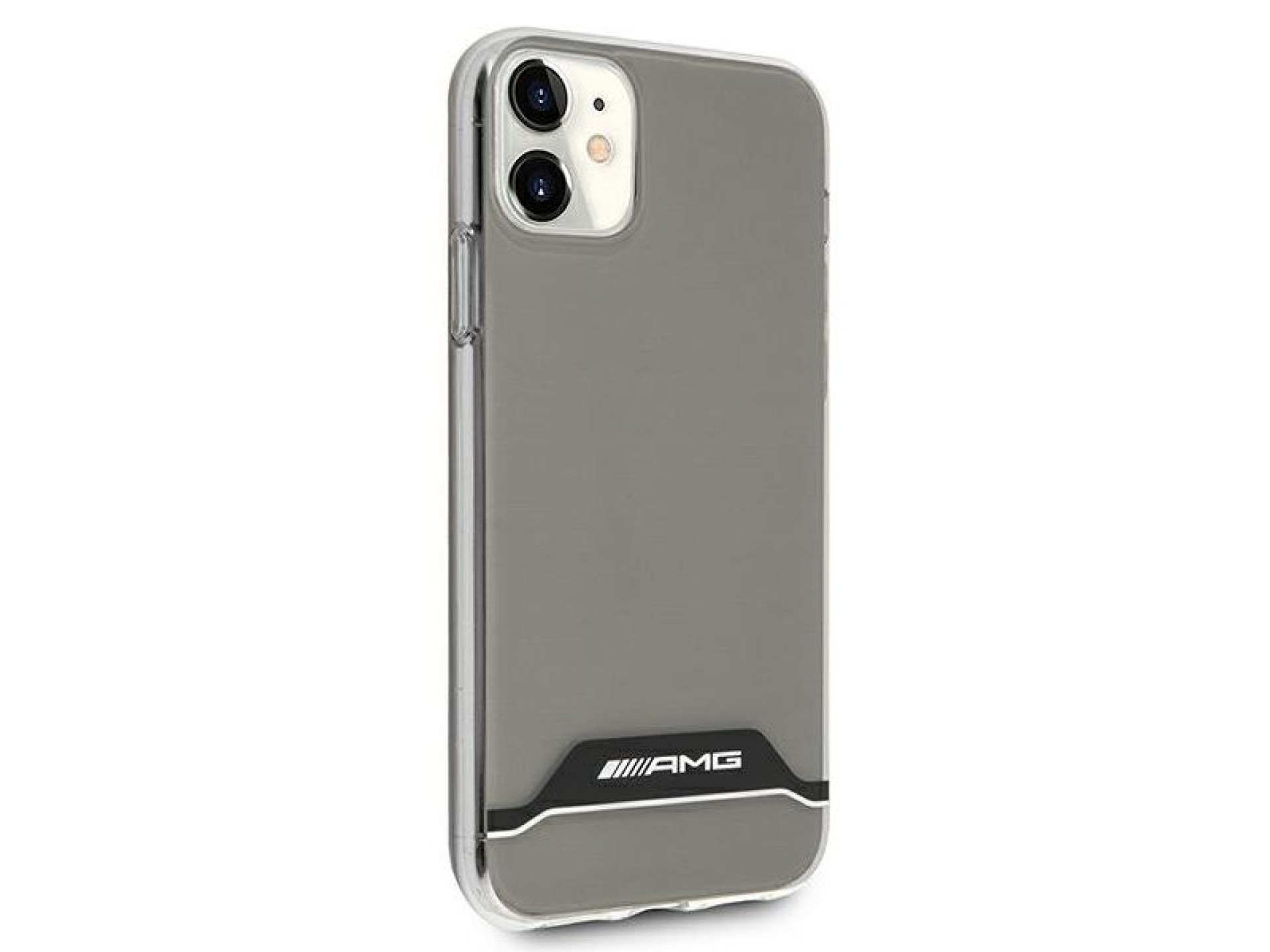 Capa AMG Electroplate Preta e Branca para iPhone 11 / XR 6.1