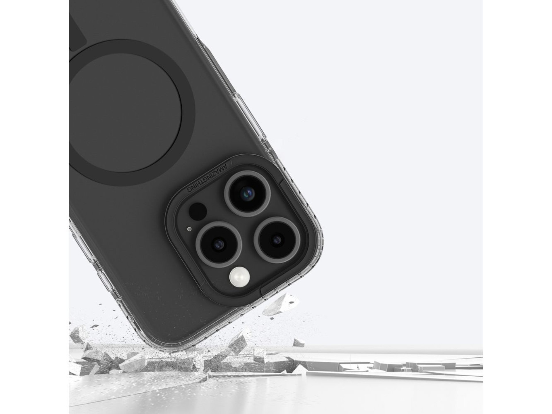 AmazingThing Titan Pro Mag Case with Magnetic Ring for iPhone 16 Pro - Black