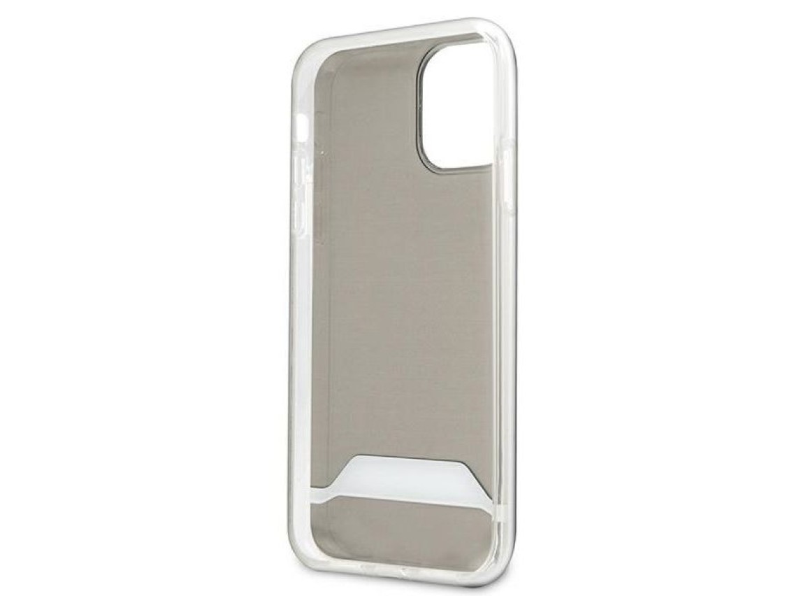 Funda AMG Electroplate en blanco y negro para iPhone 11 / XR de 6,1" - Transparente