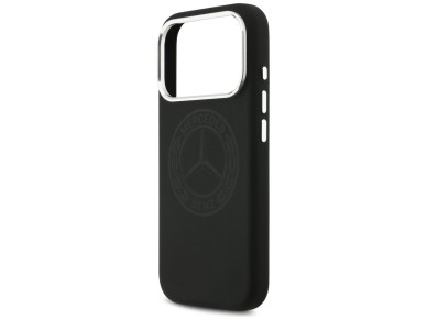 Mercedes Silicone Vintage Logo MagSafe Case for iPhone 17 Pro - Black Mercedes Silicone Vintage Logo MagSafe Case for iPhone 17 Pro - Black