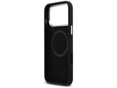 Capa MagSafe de silicone com o logotipo vintage da Mercedes para iPhone 17 Pro Max - Preta Capa MagSafe de silicone com o logotipo vintage da Mercedes para iPhone 17 Pro Max - Preta