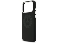 Funda MagSafe de silicona con logo vintage de Mercedes para iPhone 17 Pro Max - Negra Funda MagSafe de silicona con logo vintage de Mercedes para iPhone 17 Pro Max - Negra