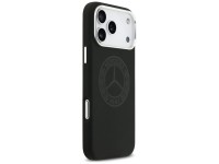 Funda MagSafe de silicona con logo vintage de Mercedes para iPhone 17 Pro Max - Negra Funda MagSafe de silicona con logo vintage de Mercedes para iPhone 17 Pro Max - Negra
