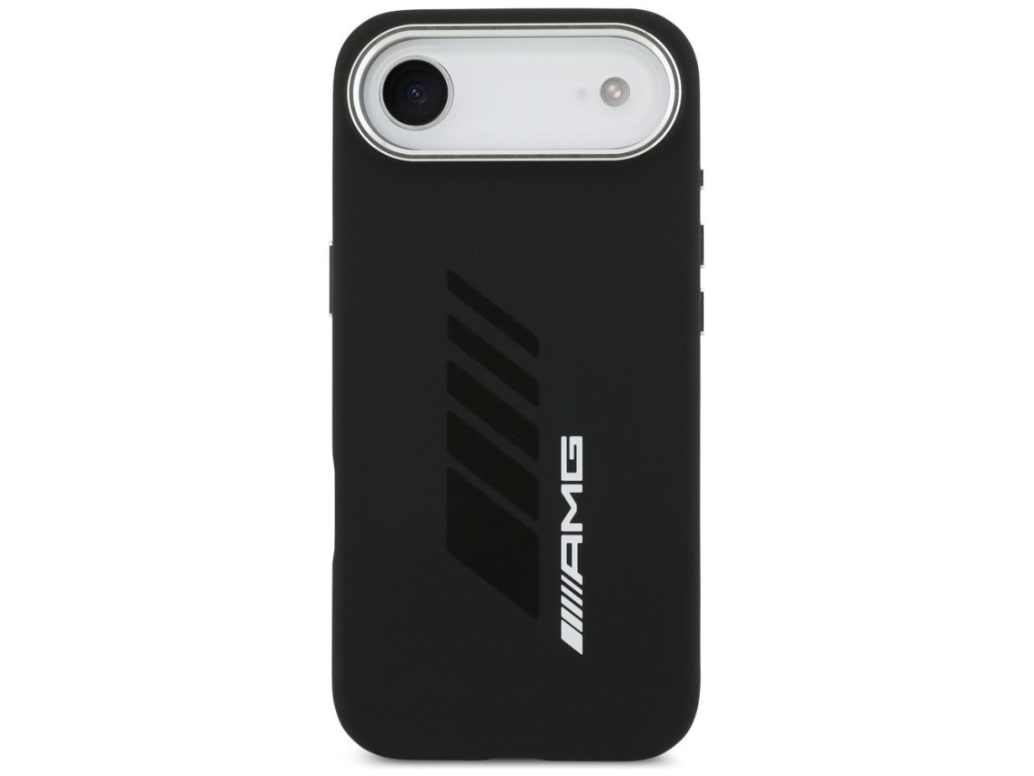Capa AMG de silicone com losangos grandes e MagSafe para iPhone Air - Preta