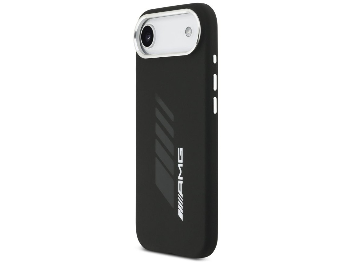 Capa AMG de silicone com losangos grandes e MagSafe para iPhone Air - Preta