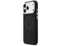 Funda MagSafe de silicona con logo vintage de Mercedes para iPhone 17 Pro Max - Negra Funda MagSafe de silicona con logo vintage de Mercedes para iPhone 17 Pro Max - Negra